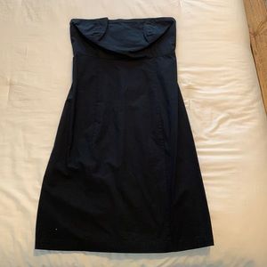 Black strapless dress - size 8